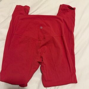 Coral pink Lulu lemon aligns